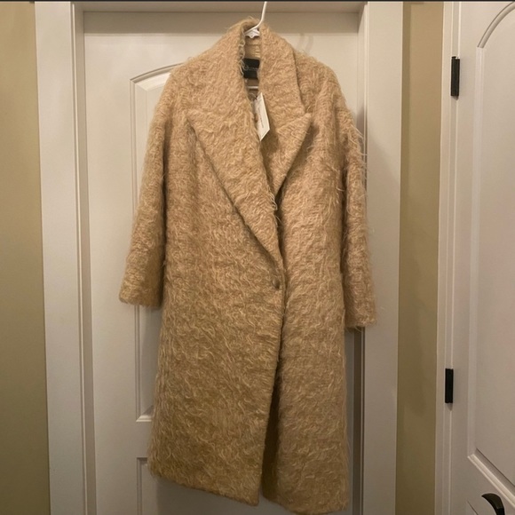 Erika Cavallini Long Wool Coat IT 40 or US 4 - Picture 1 of 5